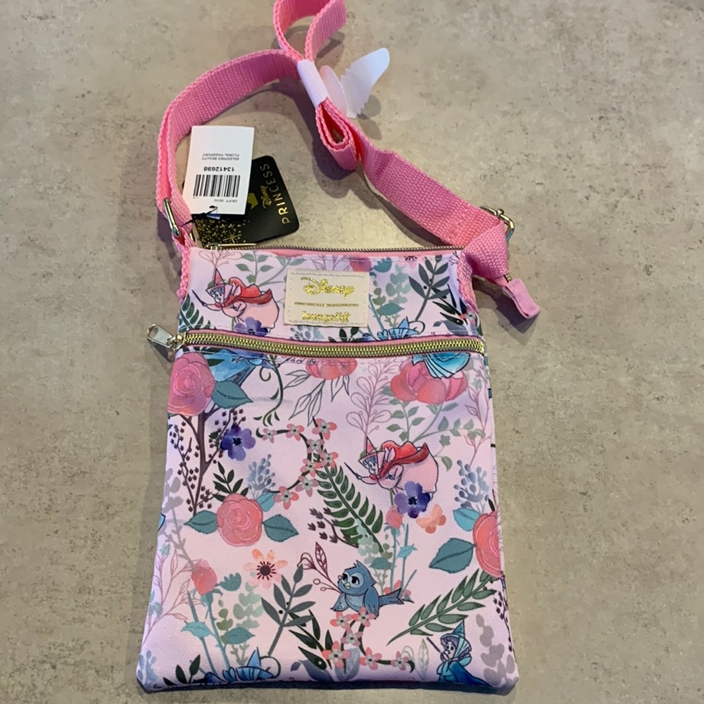 NWT Disney Loungefly Cross Body Passport Bag - Good Fairies